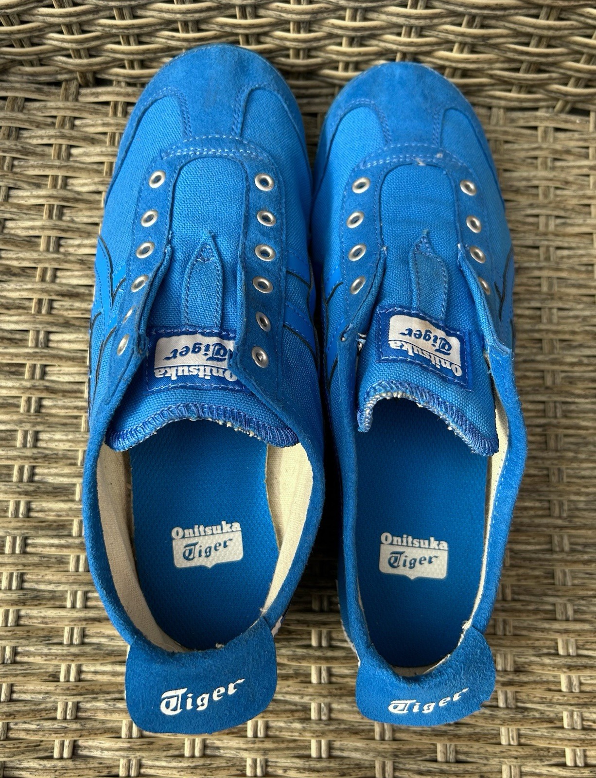 Onitsuka Tiger Mexico 66 Slip-On Trainers Canvas Blue US 7 AW18
