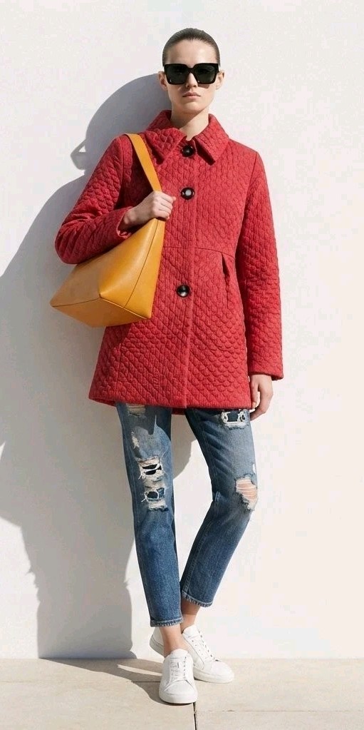 Betsy Johnson Quilted Coat Bow Leopard Lined Romantic Retro MOD Preppy Size S