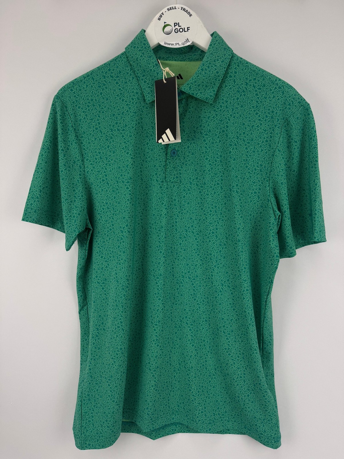 Adidas Men’s Ultimate365 Mini Bunker Golf Polo Size Large Green/32786