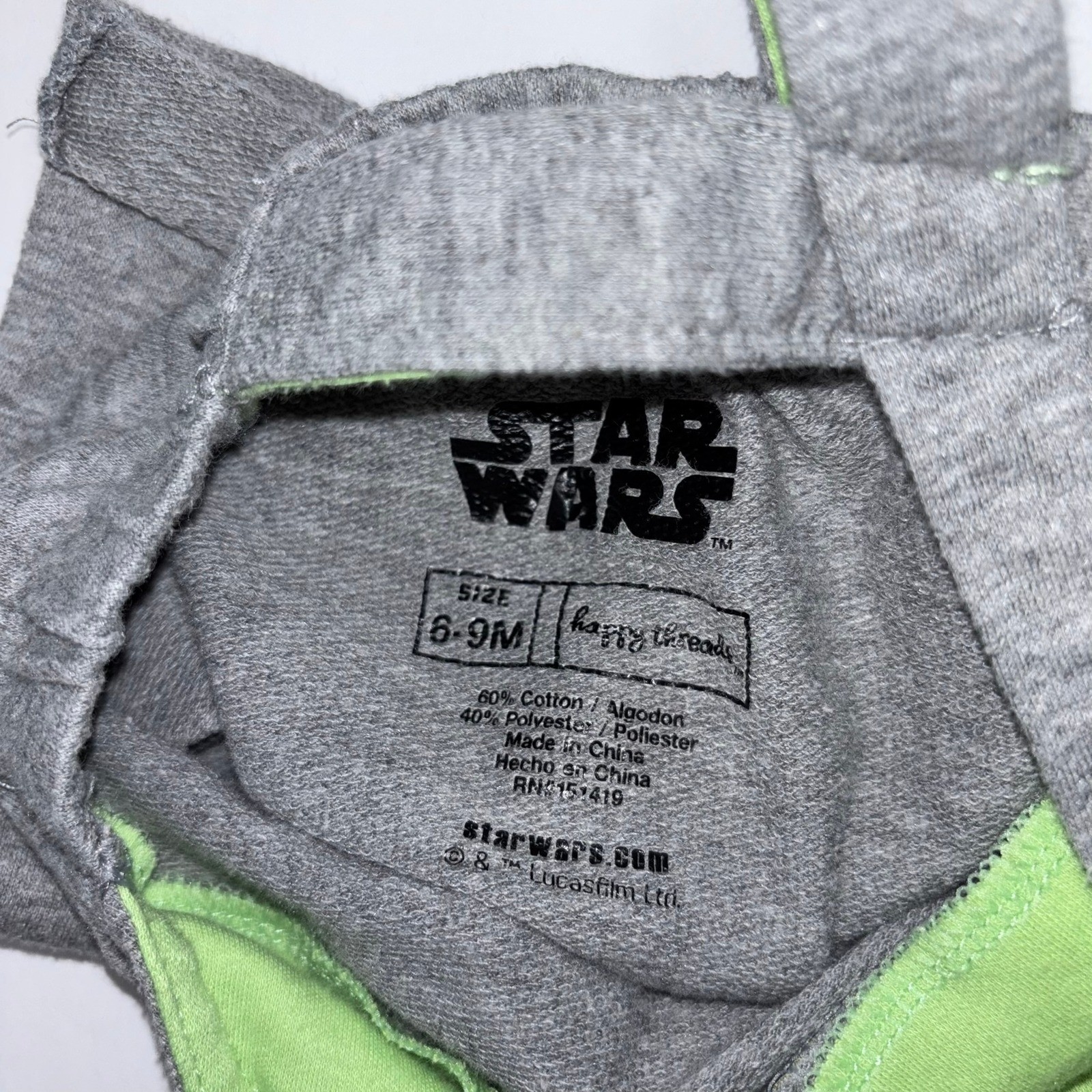 Star Wars Baby Romper Set with Grogu Baby Yoda