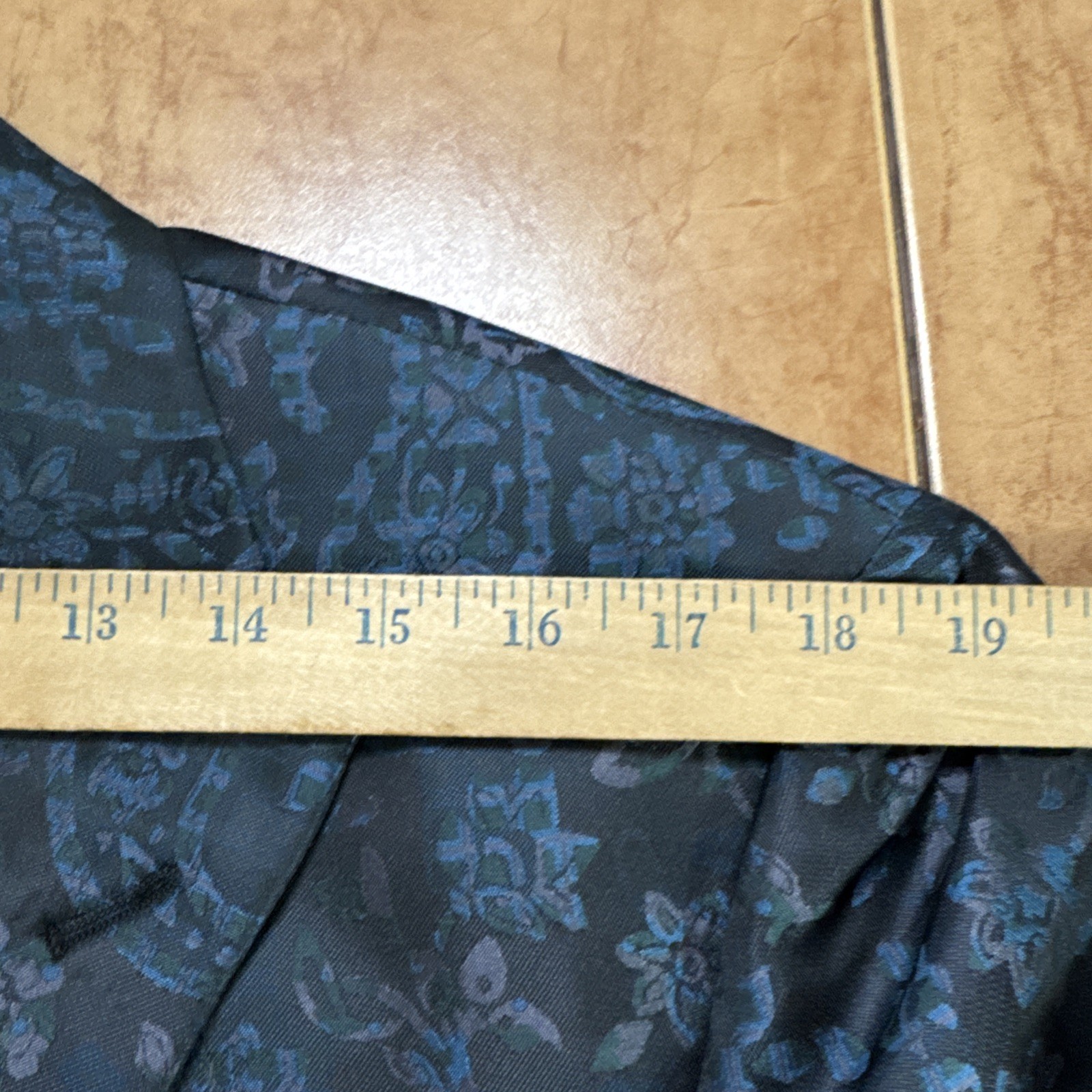Tallia Blazer Mens Sz 42R Slim Fit Blue Paisley Formal Sport Coat Evening Jacket