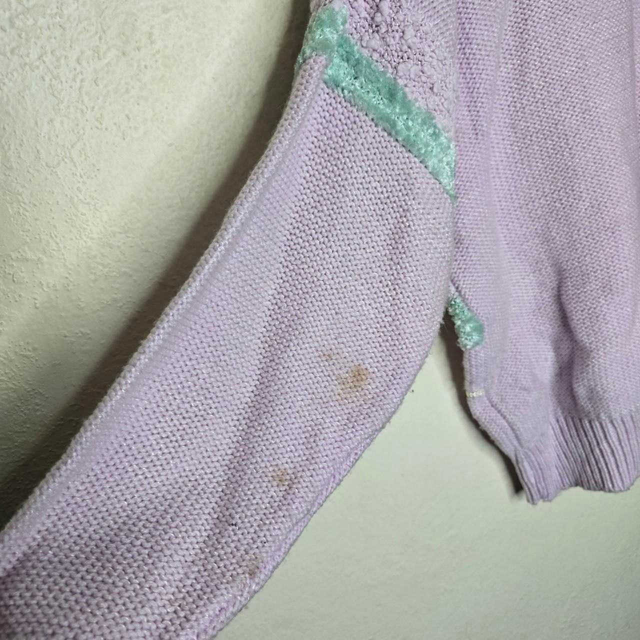 Jaclyn Smith Vintage Pastel Mixed Media Pearl Knit Sweater