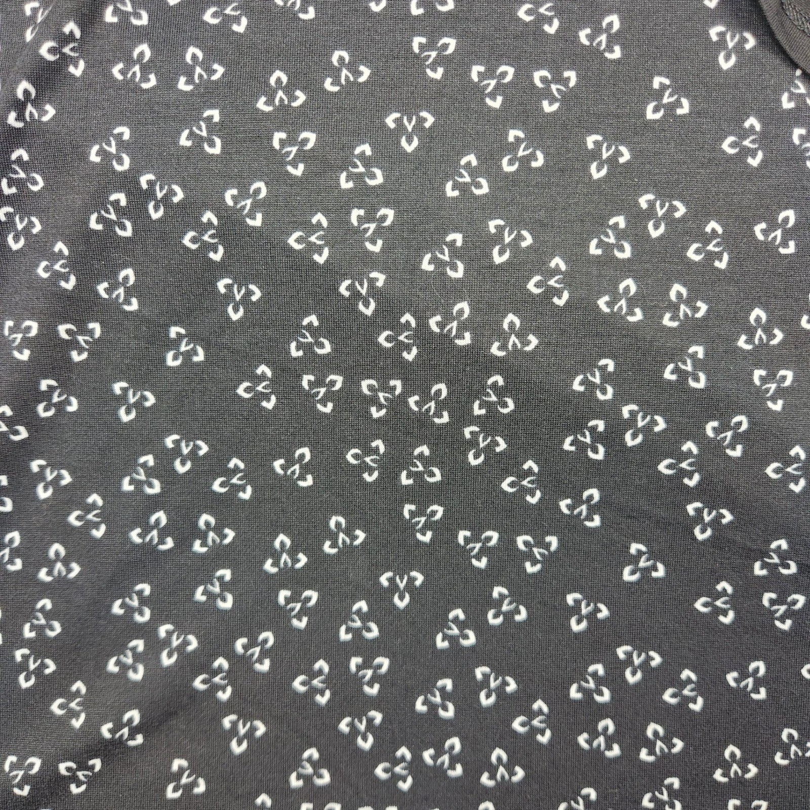 LuLaRoe Randy Baseball Tee 3XL Black White Geometric Print 3/4 Raglan Sleeve NWT
