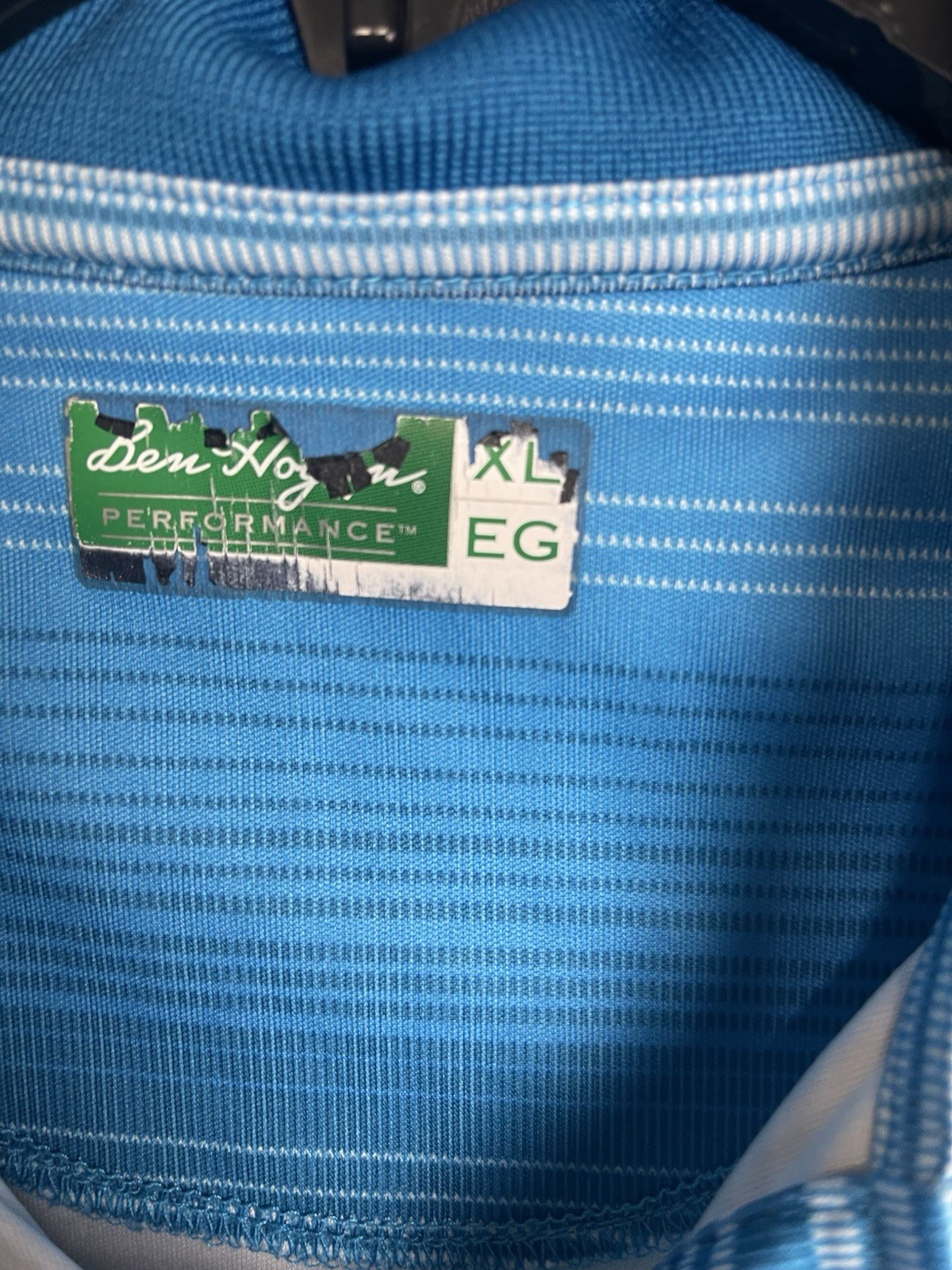 Ben Hogan Performance Polo Golf Shirt Men’s Size XL Stretch Fabric UPF 15 Blue