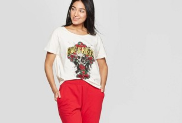 Women’s Bravado Guns N’ Roses T-Shirt- White- Varies Sizes- M300