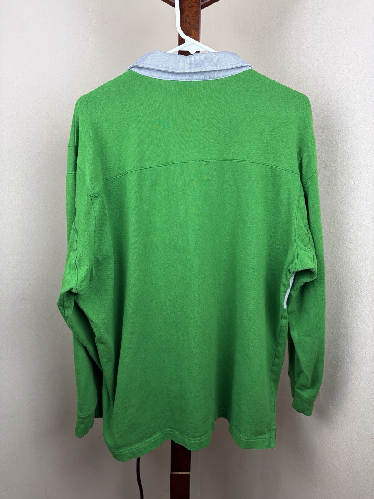 Nike Campus Collection Oregon Ducks Striped Piqué Polo Shirt Men’s XL LS Logo