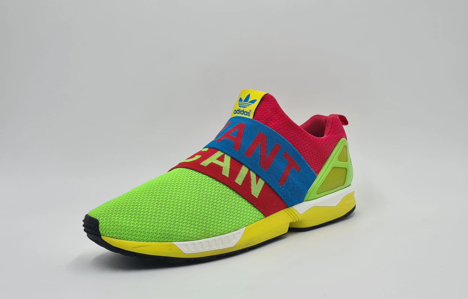 *EXCELLENT* 2015 Adidas ZX Flux Slip On ‘Solar Green’ UK 11.5 / EUR 46 2/3