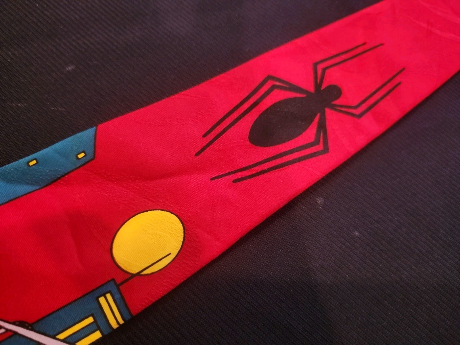 Cartoon Corner Tie Spiderman Black Cat Novelty Necktiec Vintage 1994 NWT NEW