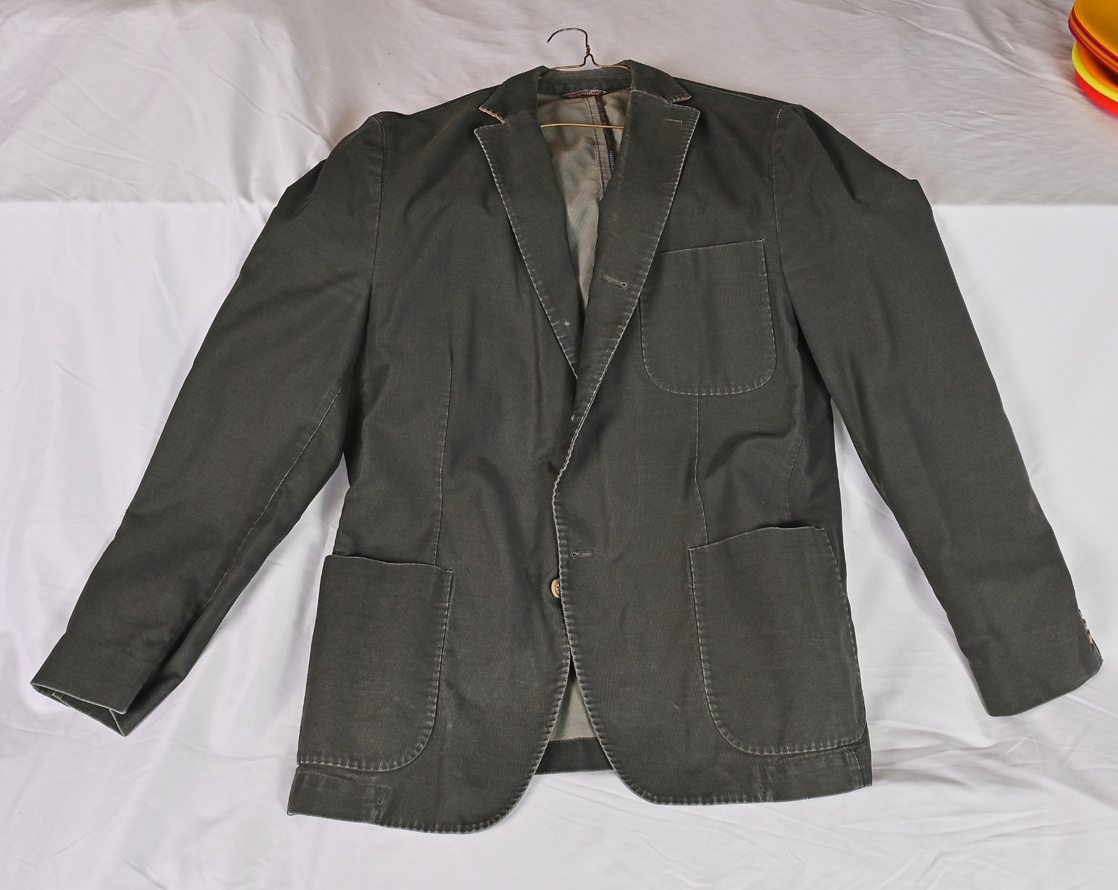 Kroon 2-Button Cotton Blend Jacket Blazer Black Men’s Size 40L