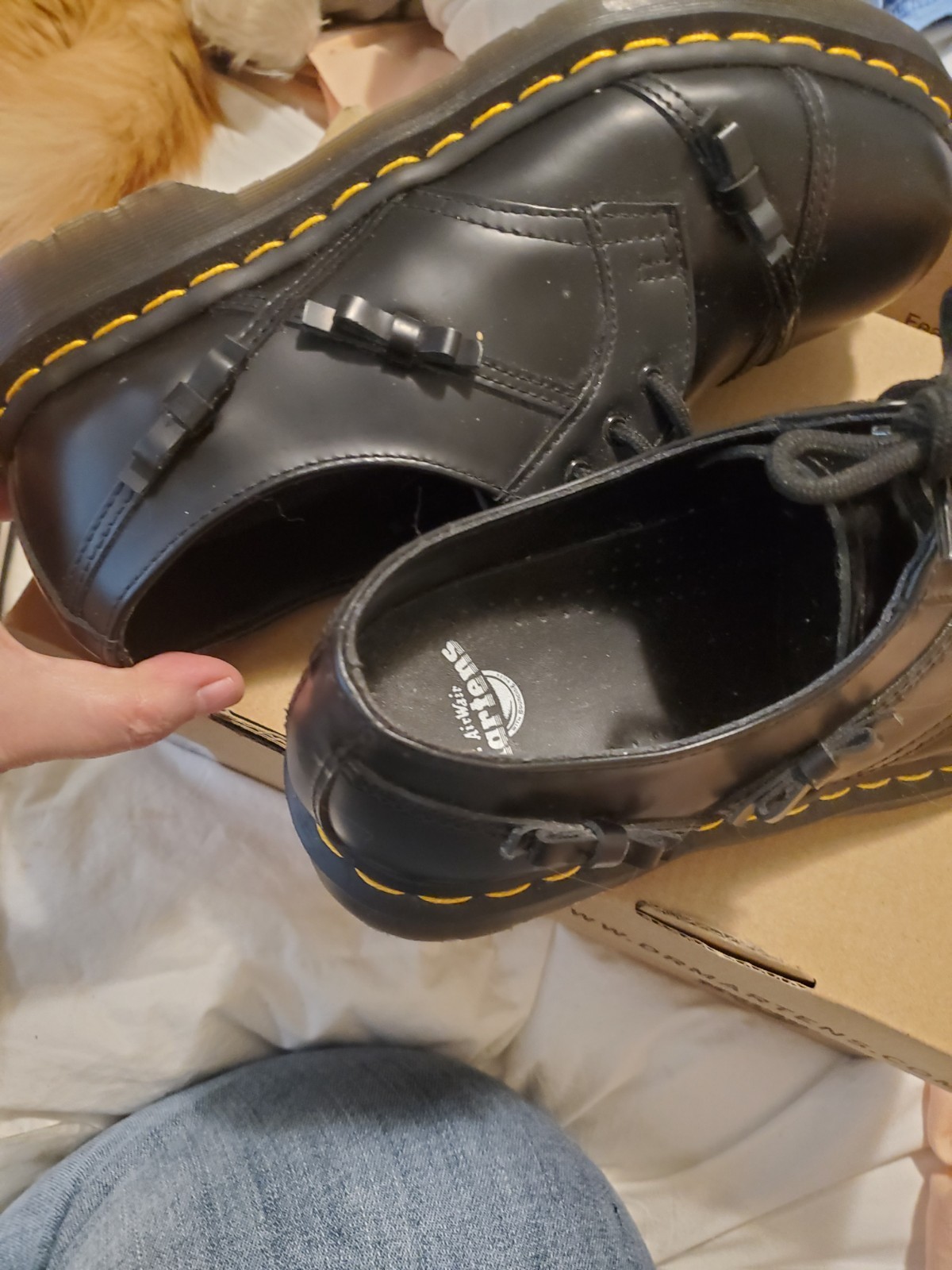 Dr. Martens Classic Elegant Bow Oxfords 1461 Black size 8 US, 39 EU, 6 UK
