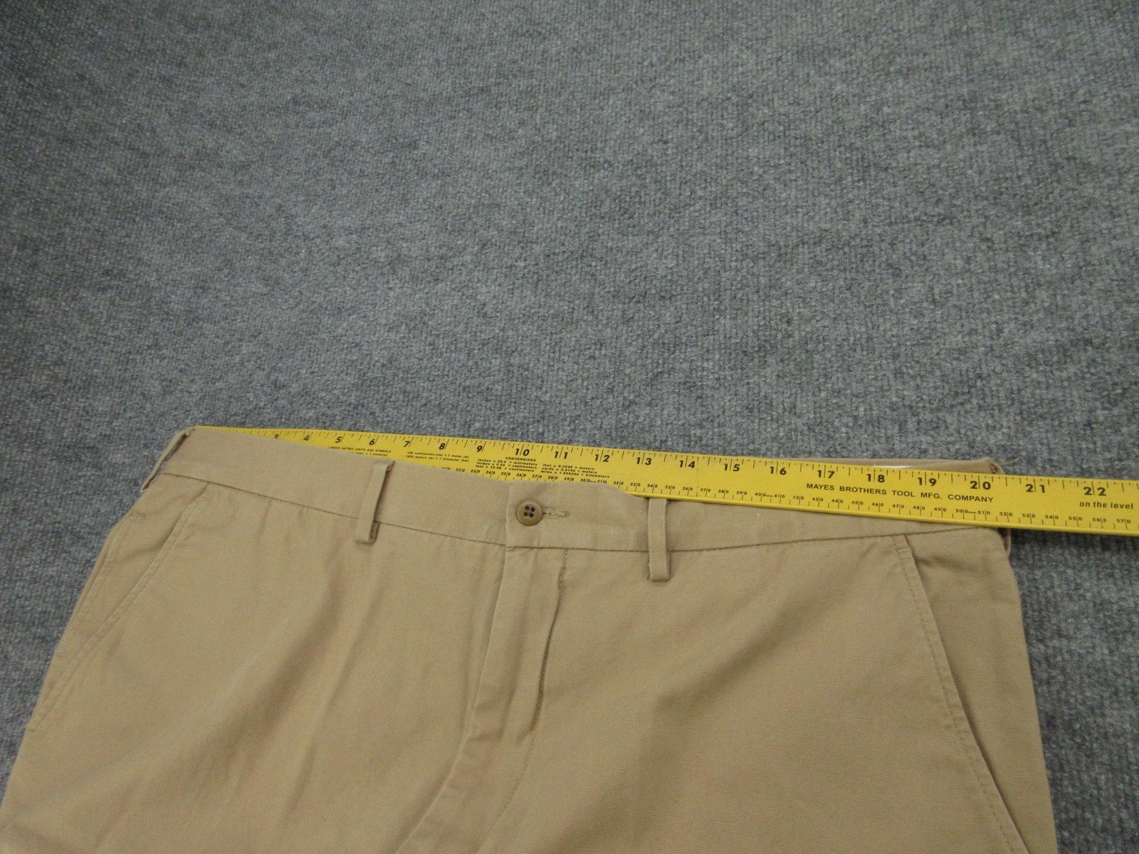 Daniel Cremieux Pants Mens 40×30 (Hem’d 40×28) Brit Khaki Vence Chino Flat Front