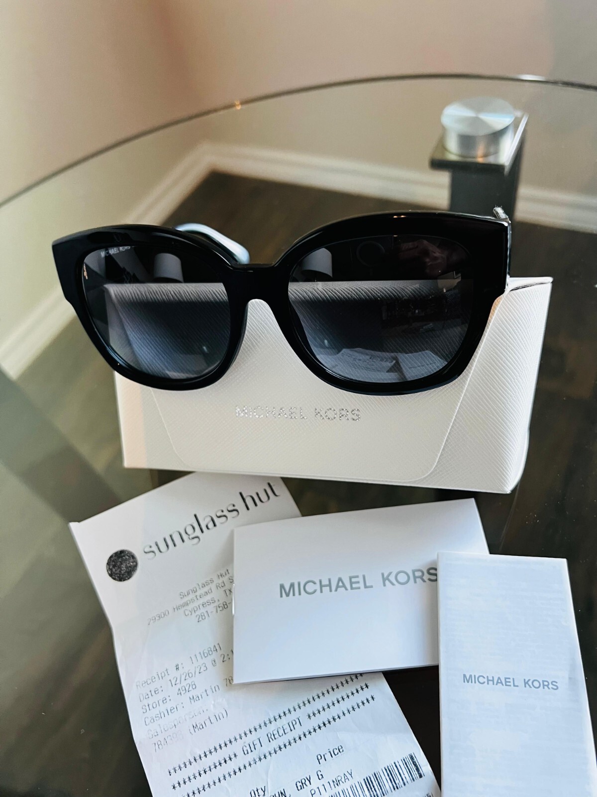 Michael Kors Baja MK2164 Sunglasses Mk 2164 M 131MM Black Dark Gray