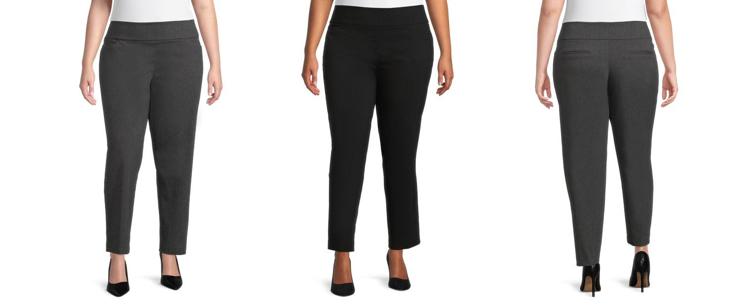 Terra & Sky Women’s Plus Size Straight Millennium Pull On Pant