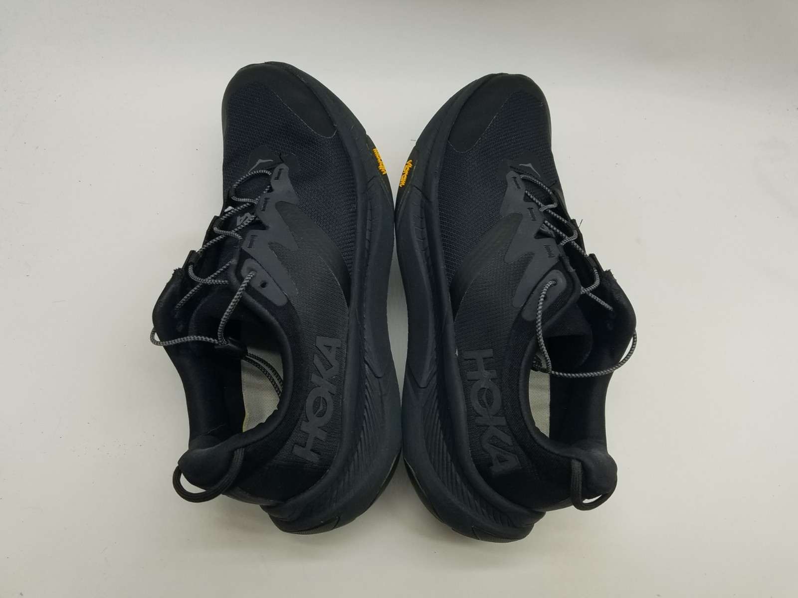 Hoka One One Transport Men’s Size 11.5 D (Medium) Vibram Running Shoes Black