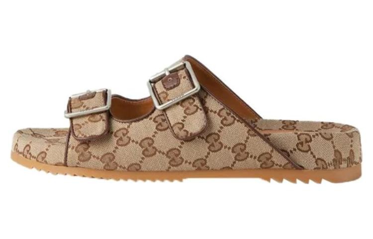Gucci Slide Sandal Strap ‘Beige Monogram’ 658020 2HK60 9791