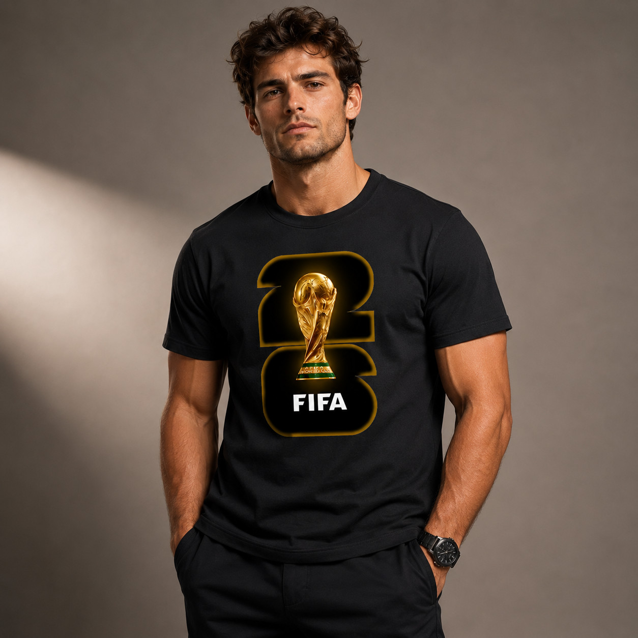 FIFA World Cup 2026 Unisex Cotton T-Shirt Soccer Fan Graphic Tee Casual Top