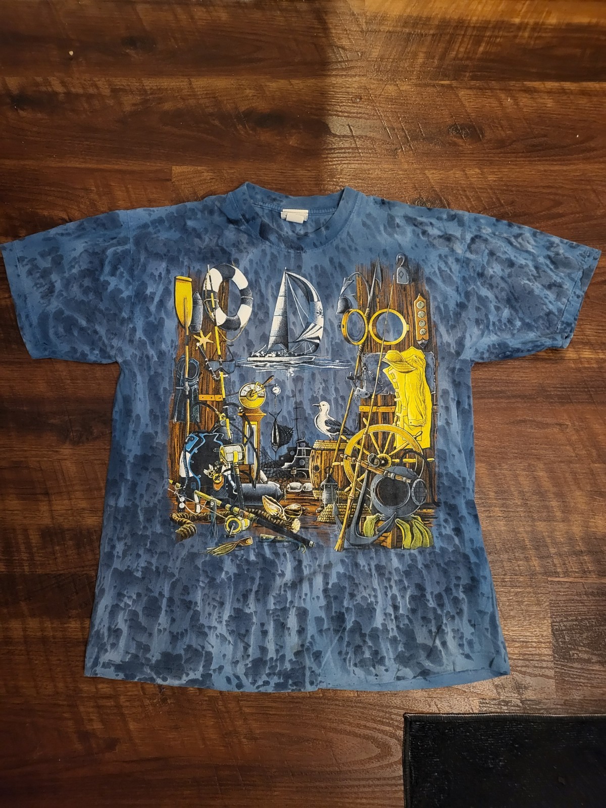 Vintage Ragtops Nautical TieDye Single Stitch Medium