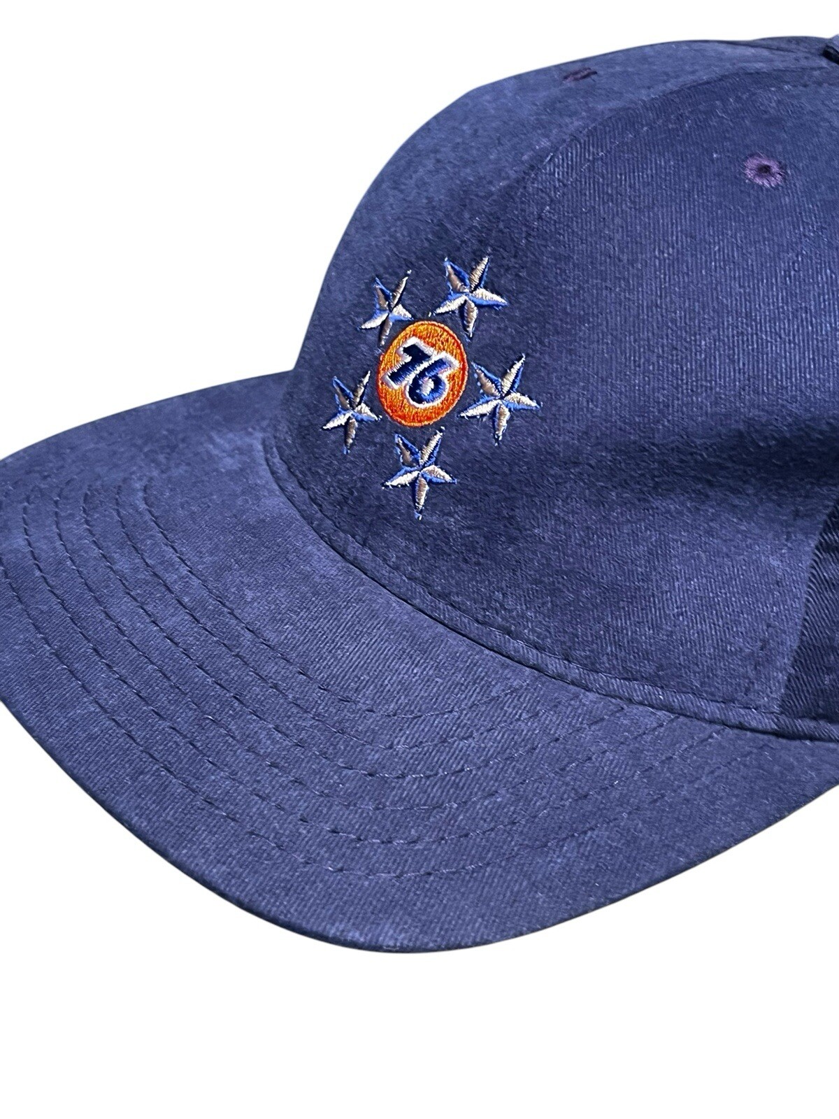 Vintage 76 Unocal Hat Snapback Five Star Blue Made In USA