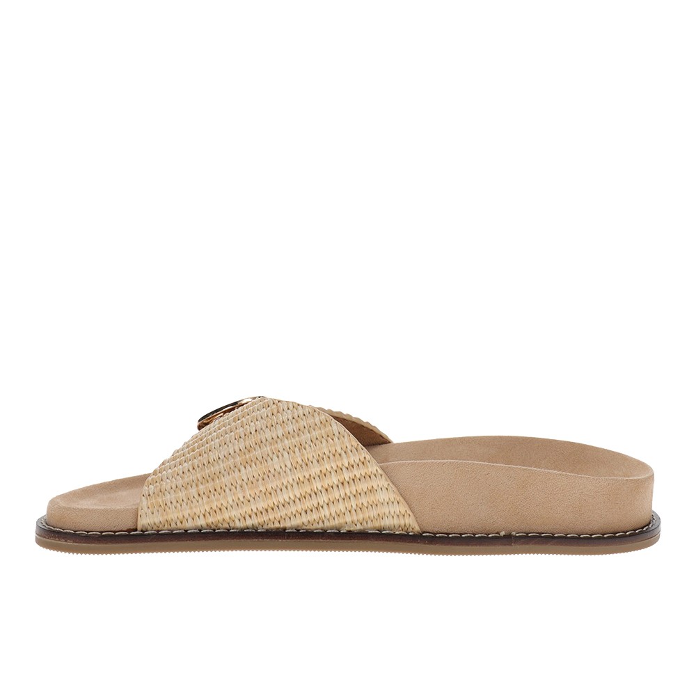 Corkys Passport Footbed Womens Beige Casual Sandals 41-0680-RAFF