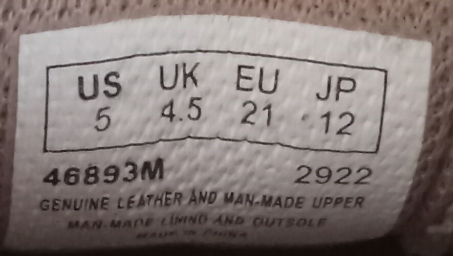 Timberland Shoes Toddler Size US 5 Light Brown 46893M Leather And Man Made