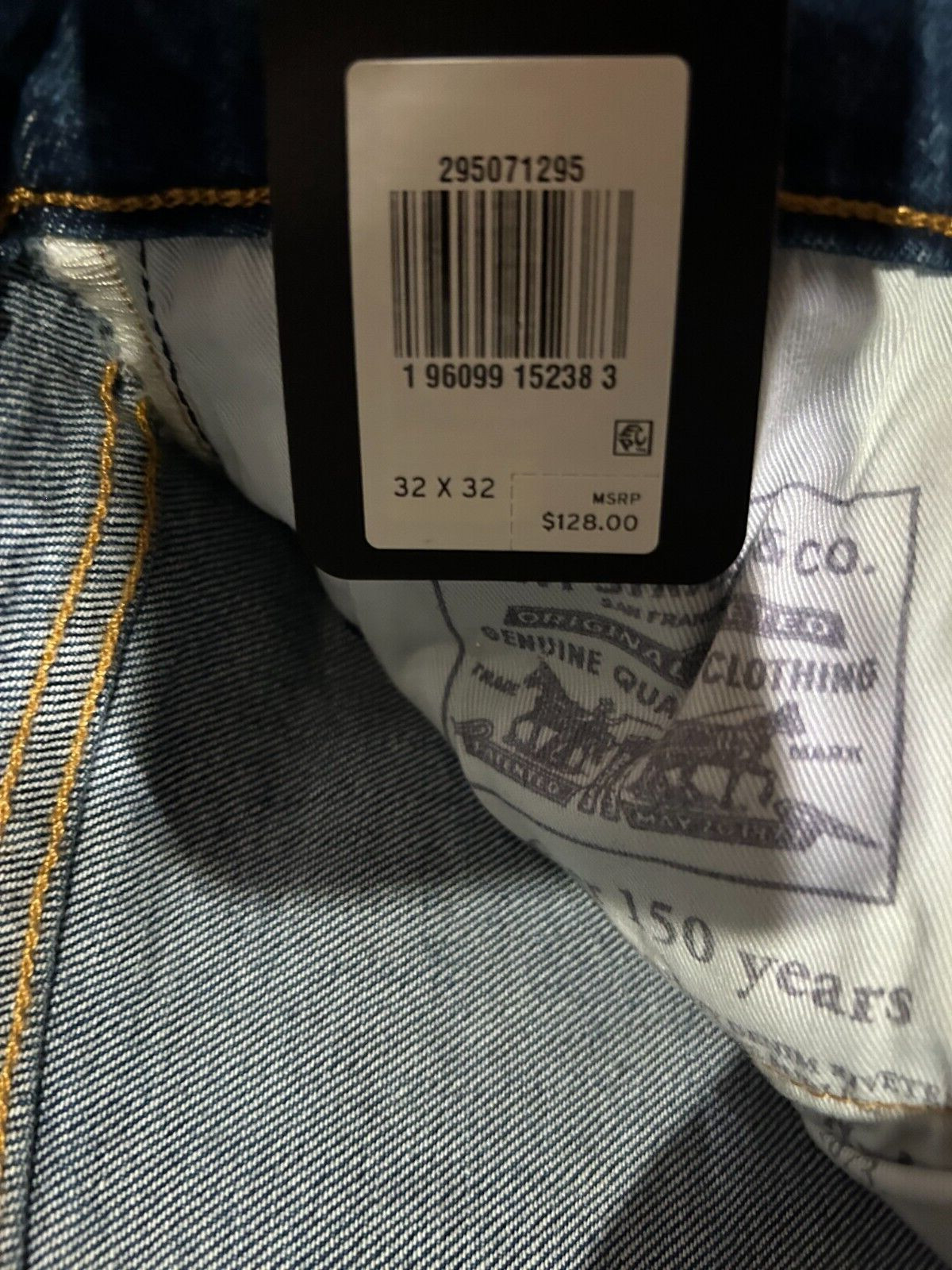 Levi’s Premium 502 Regular Taper Fit Selvedge Jeans WStretch Sizes RT$128 1295