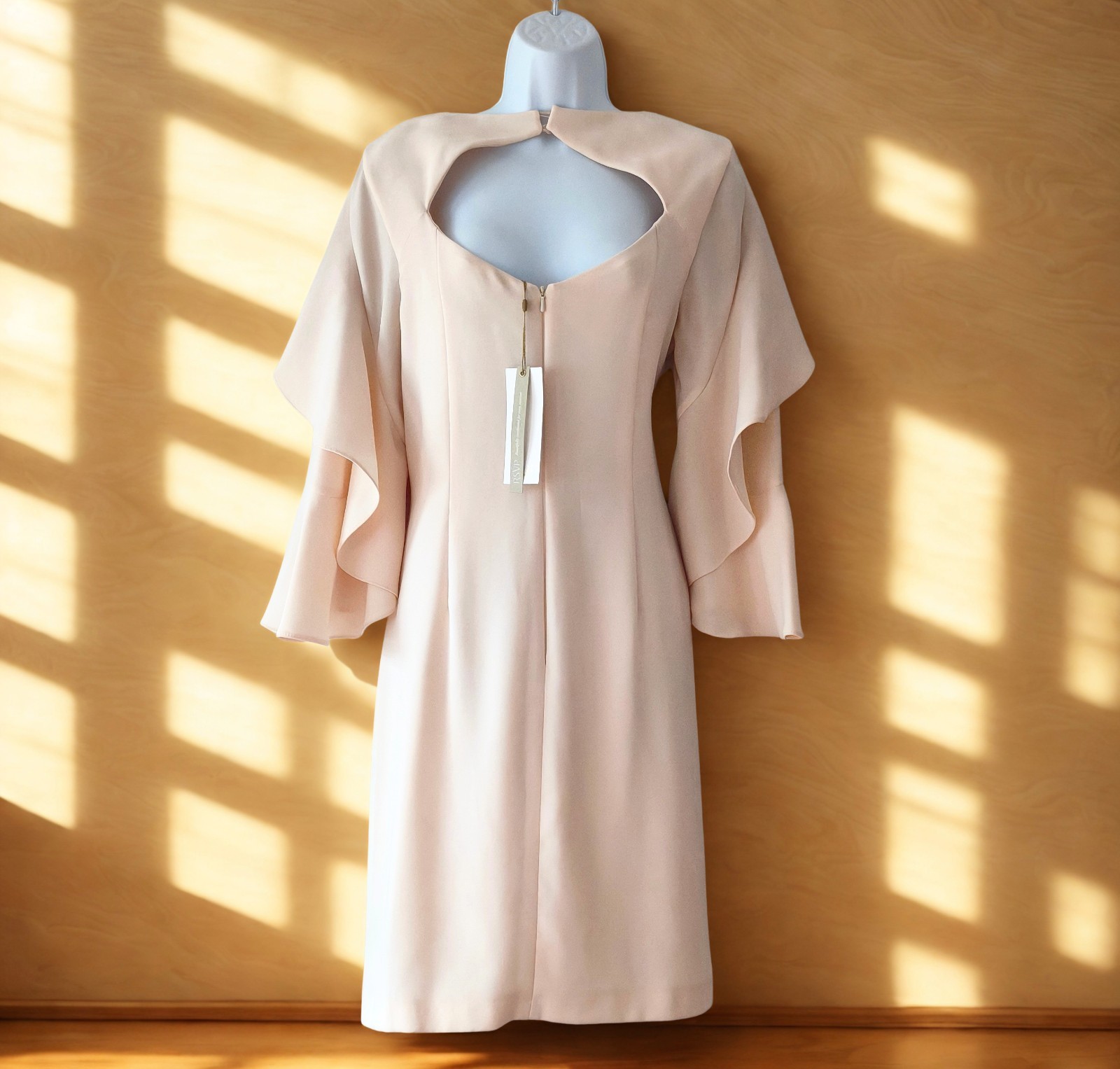 BNWT – COAST Tori Ruffle Tunic Shift Dress in Neutral /Beige, UK 14, Wedding