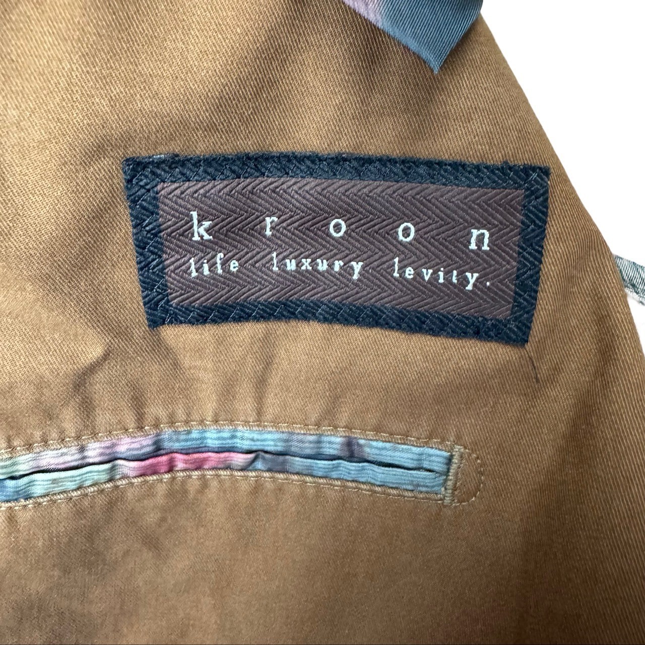 Kroon Men’s Cotton Blend 2-Button Blazer Brown • 40R