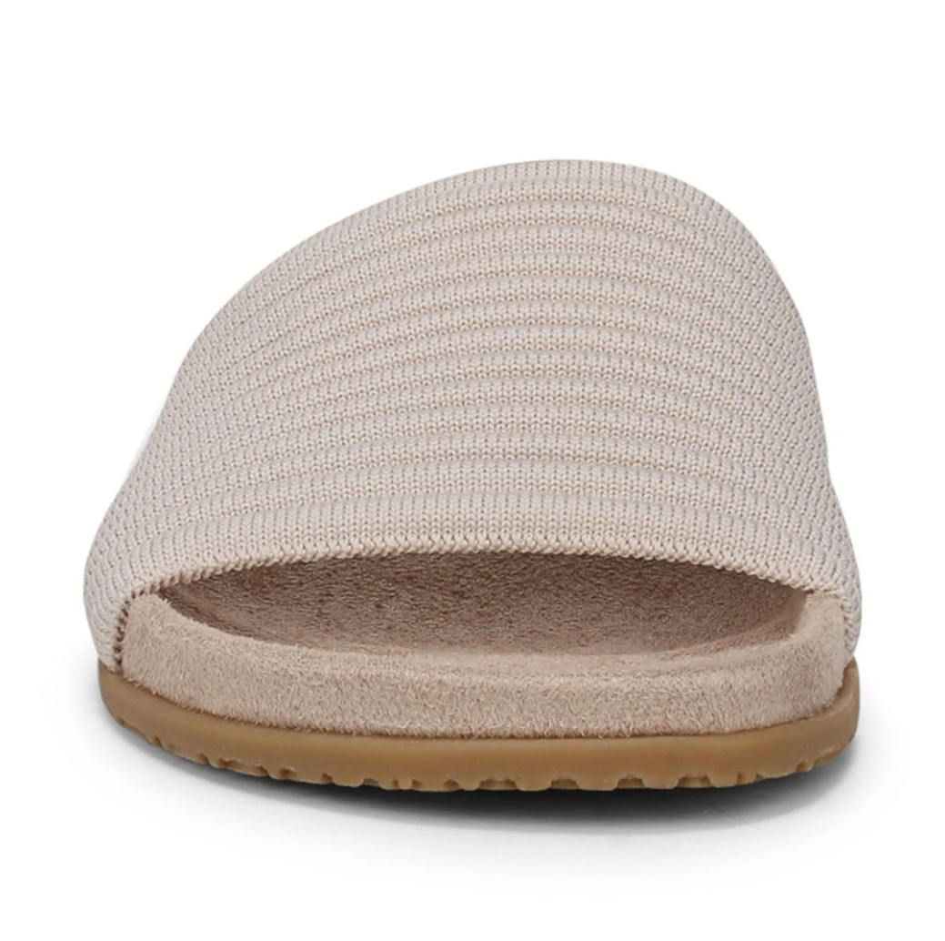 Vionic Evie Knit Slide Sandals Women’s Cream Orthotic Comfort Slip On