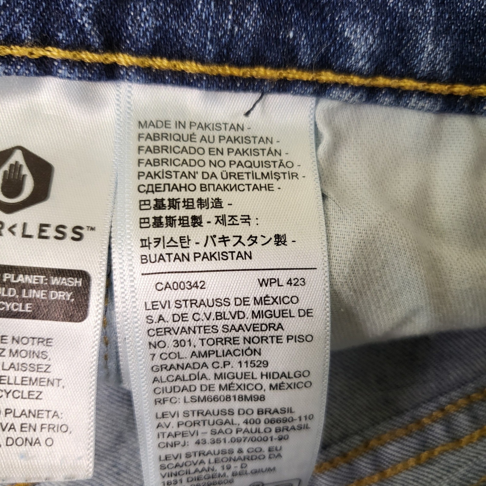 Levi’s 514 Straight Fit Jeans Mens 36×30 Blue Excellent Stretch Denim 00514-1702