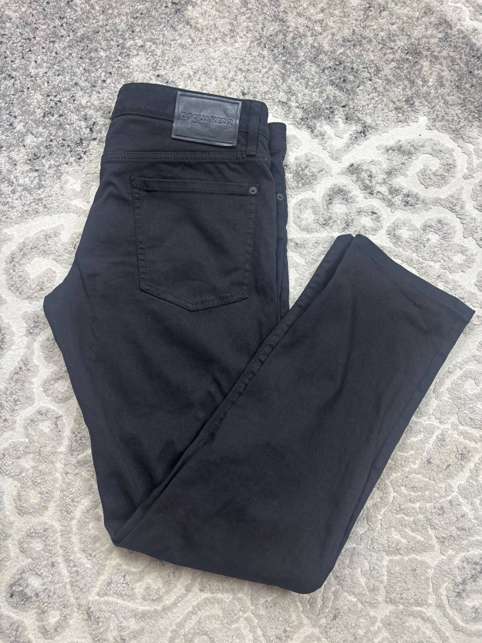 DSQUARED2 Black Denim Jeans Size 54 Made in Romania Straight Slim Authentic