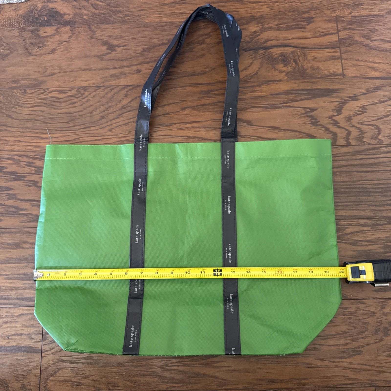 Kate Spade New York Dark Green Foldable Eco Friendly Re-Usable Shopping Tote Bag