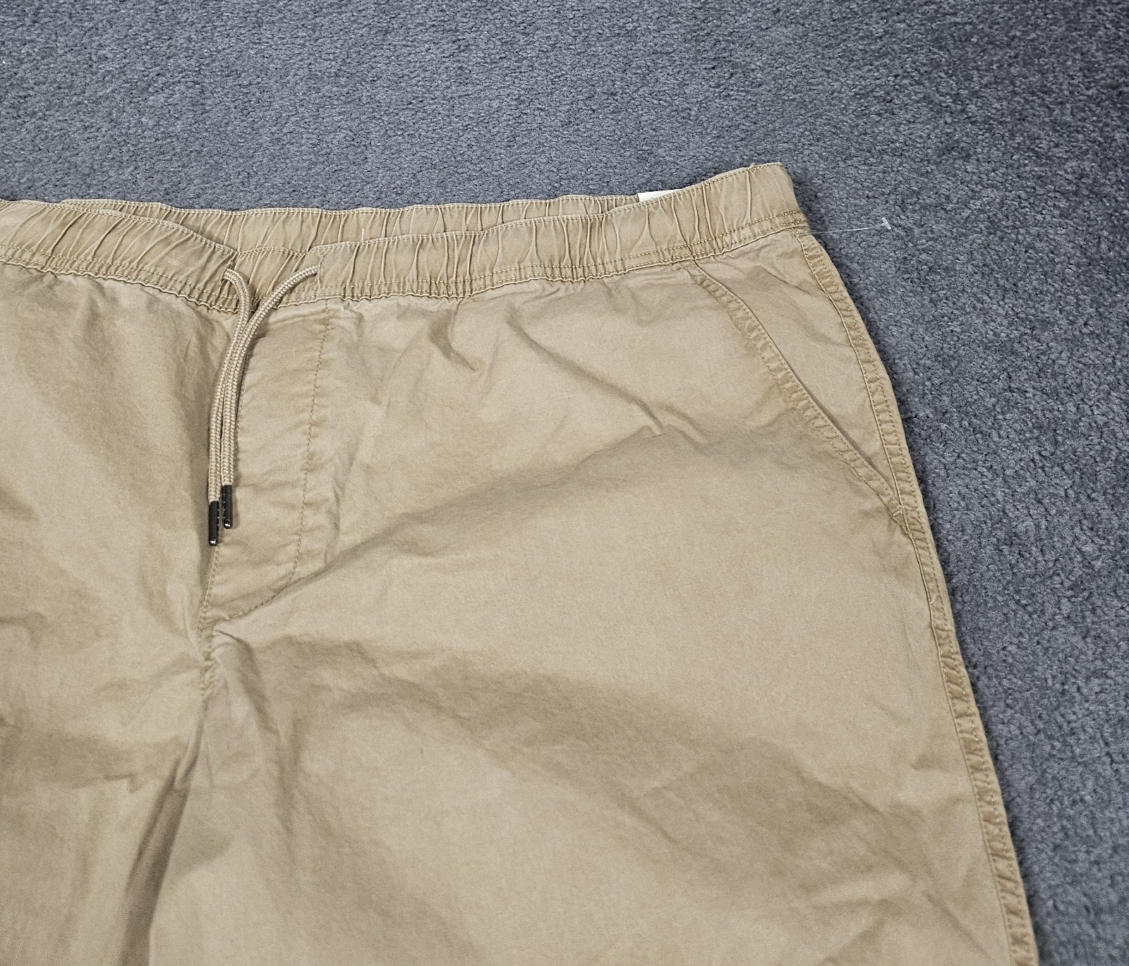 Men’s Jogger Pants 2XL 44-46 No Boundaries Urban Khaki Twill Elastic Waist