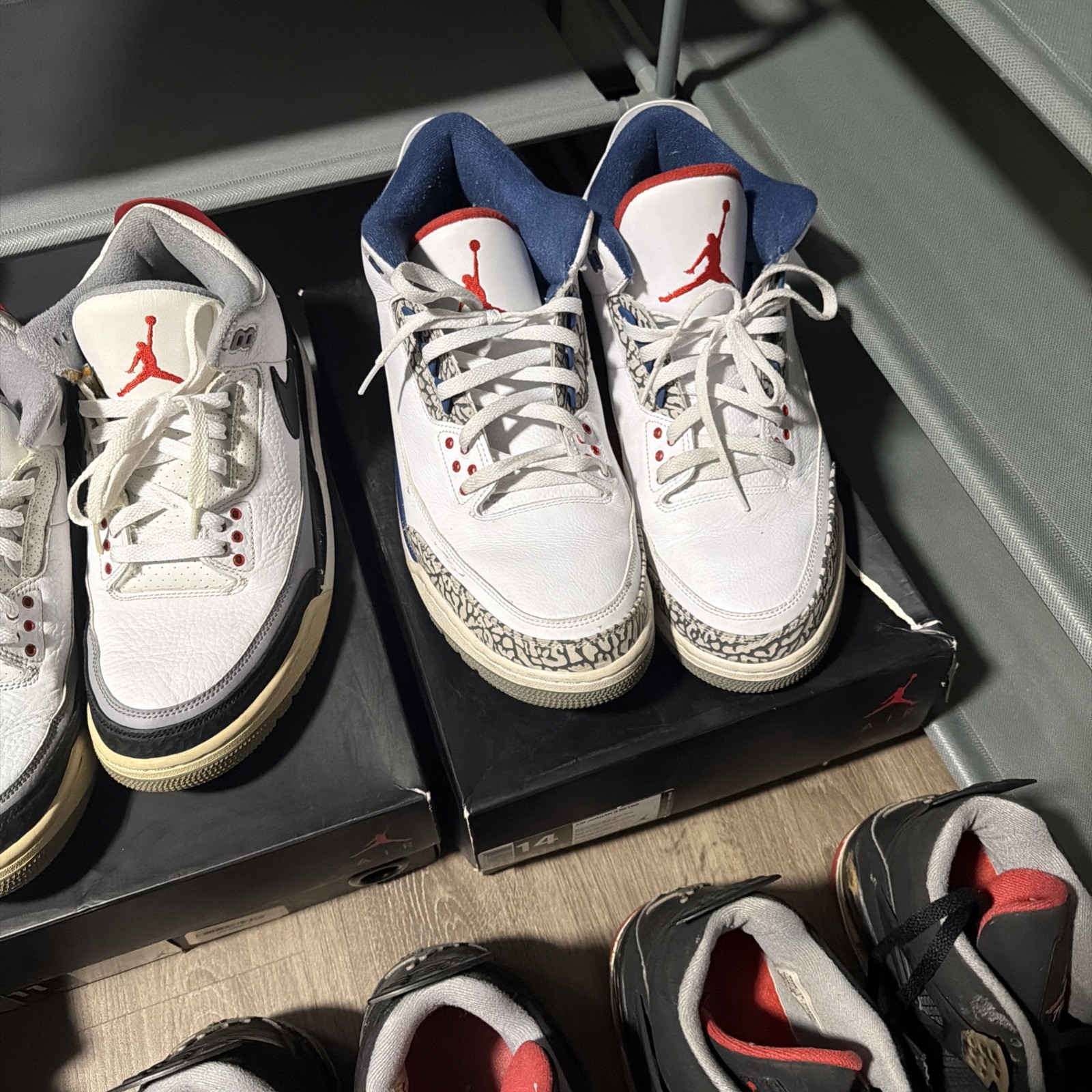 Air Jordan Bundle Lot 10 Pairs For Restoration Vintage OG Box Sizes 10-14 Bred