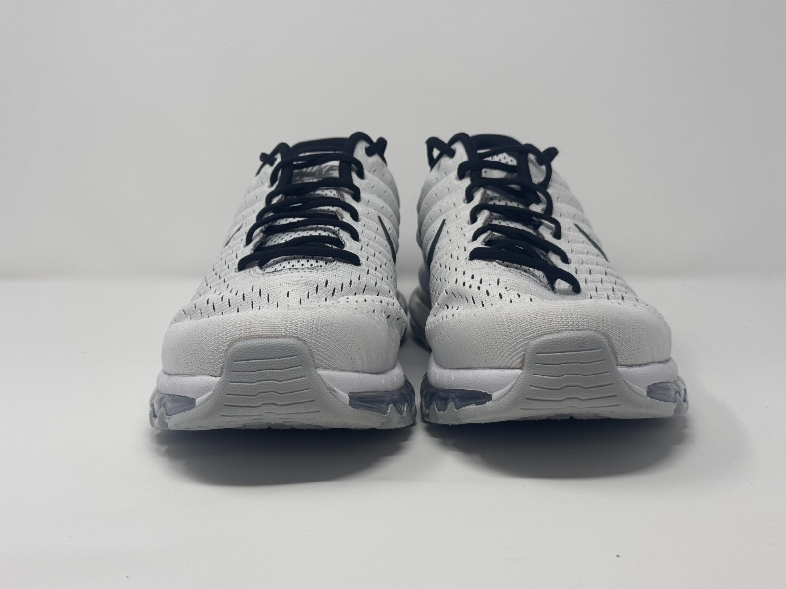 Nike Air Max 2017 White Pure Platinum Silver Sneakers 849559-100 Mens Size