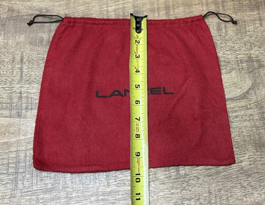 Lancel Paris small dust red bag 9.5 inches X 11 inches