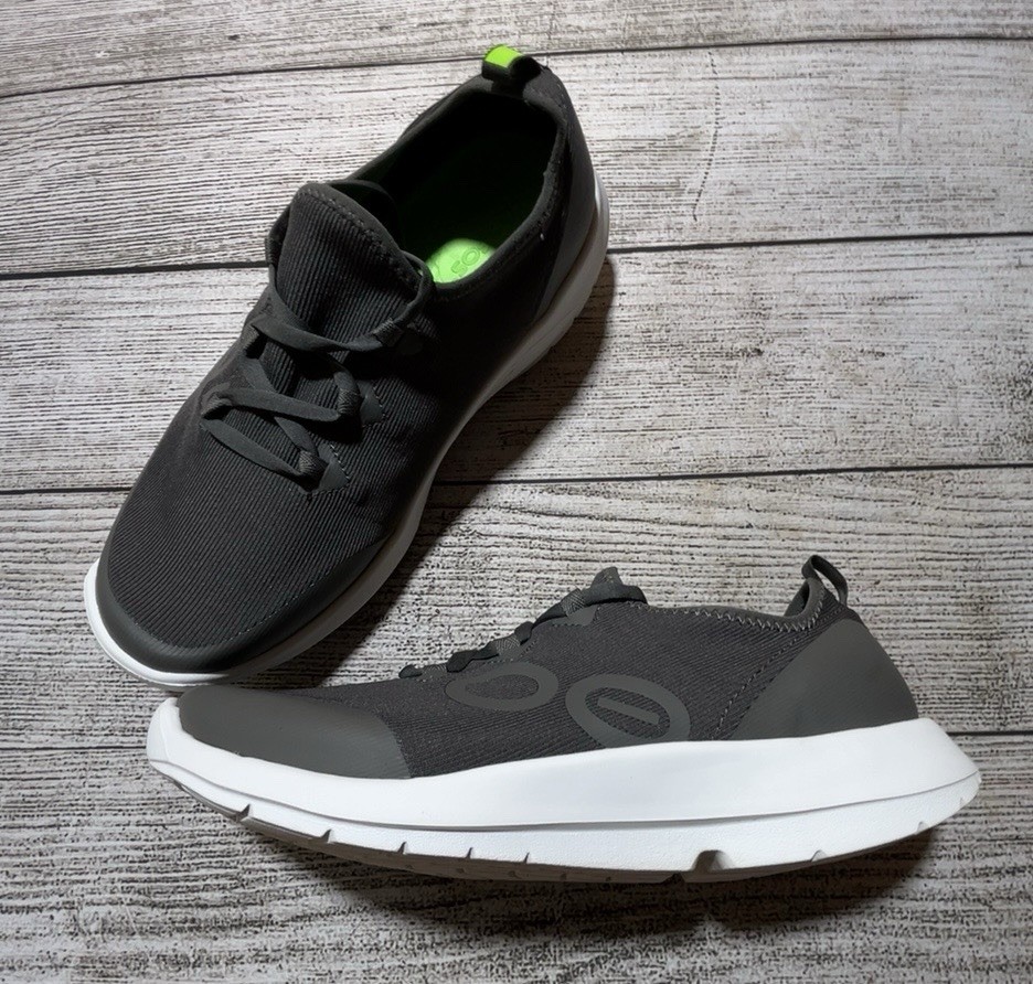 OOFOS OOmg Men’s Lace Recovery Sport LS Low Shoes Volcanic Ash Size 10 US