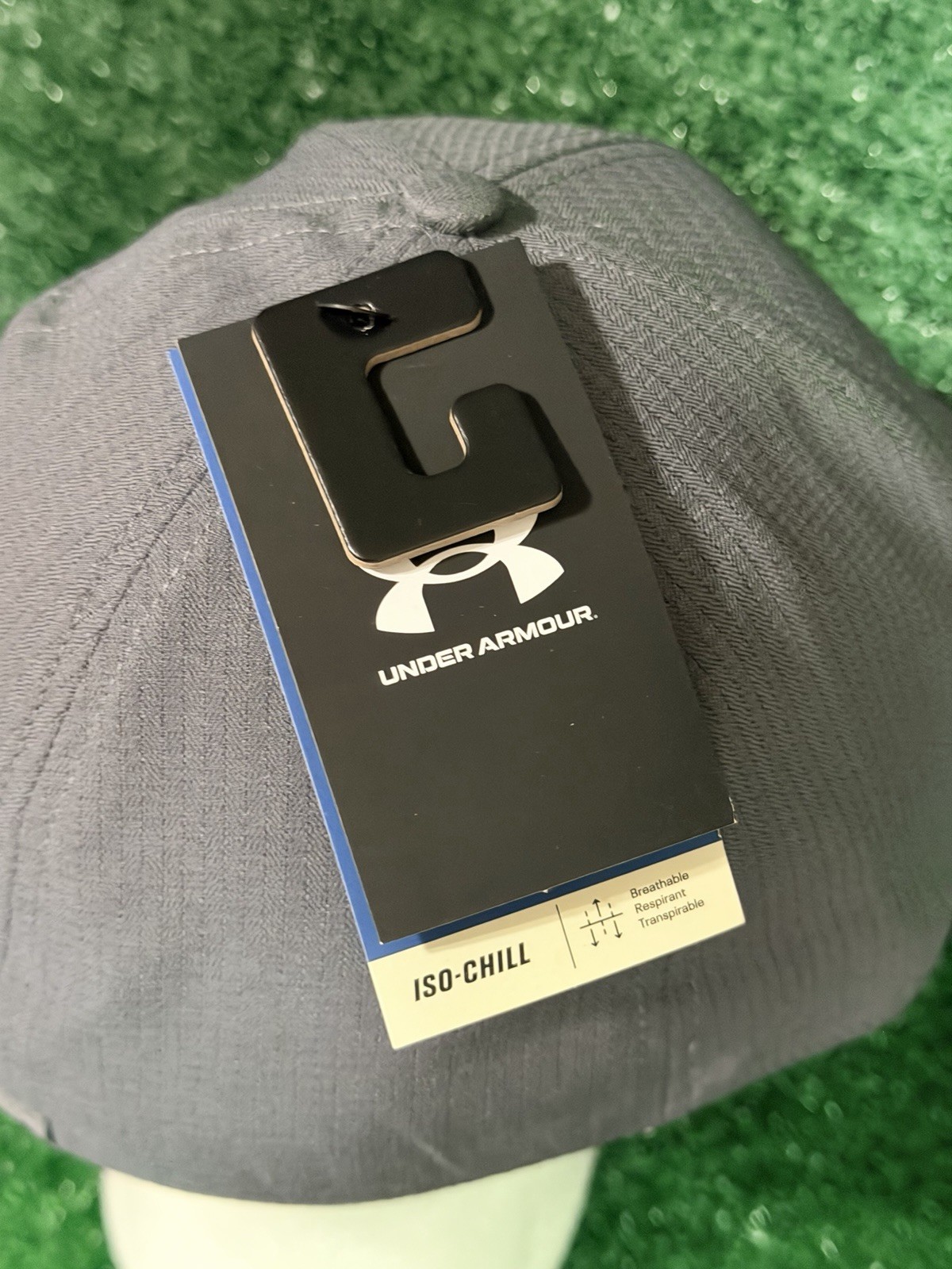 Under Armour Iso-Chill Stretch Hat Fitted XL/2XL Charcoal Gray (1383438), New