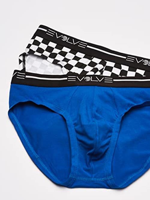 Evolve mens Cotton Stretch No Show Underwear Assorted Sizes , Colors