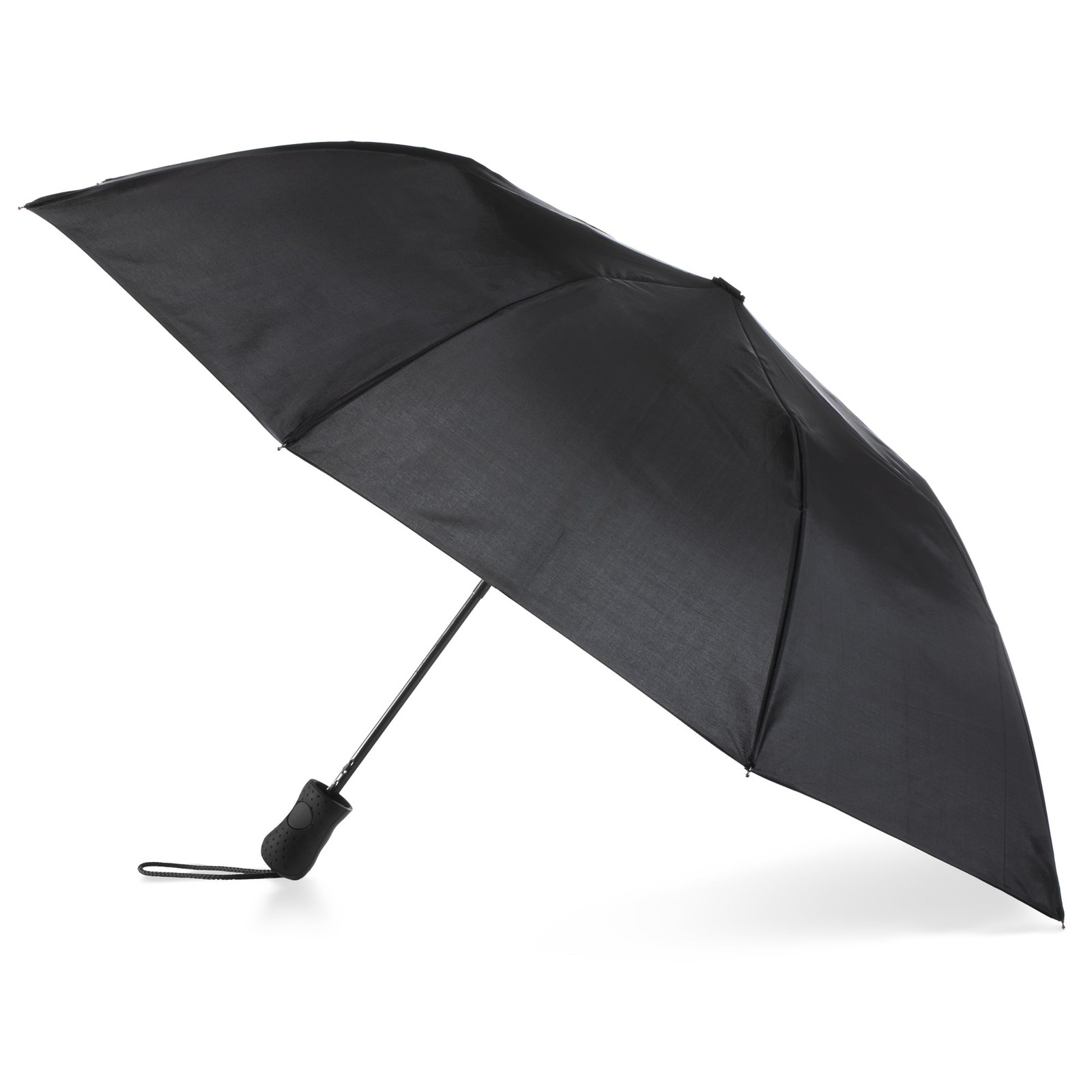 Recycled Canopy Auto Open Umbrella Black
