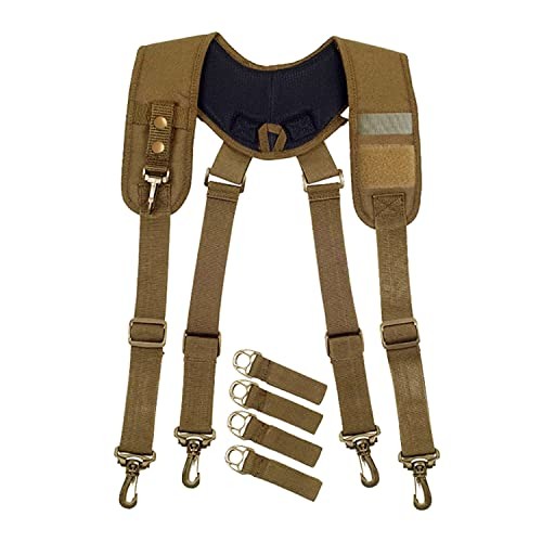 Tactical Duty Belt Harness Suspenders Padded Tool Belt Suspender Heavy Duty