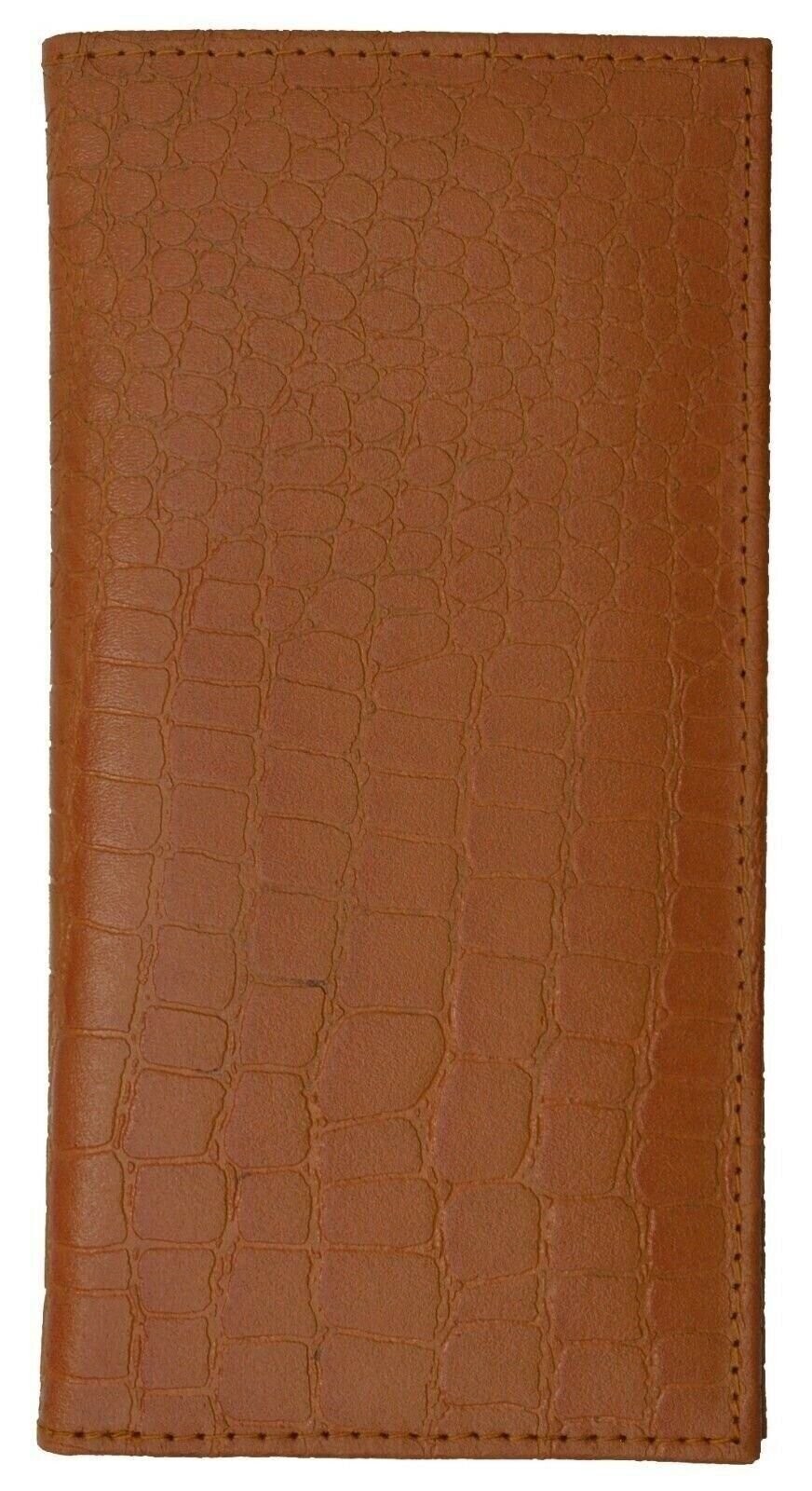 Genuine Leather PLAIN Checkbook Cover Tan NEW!!!