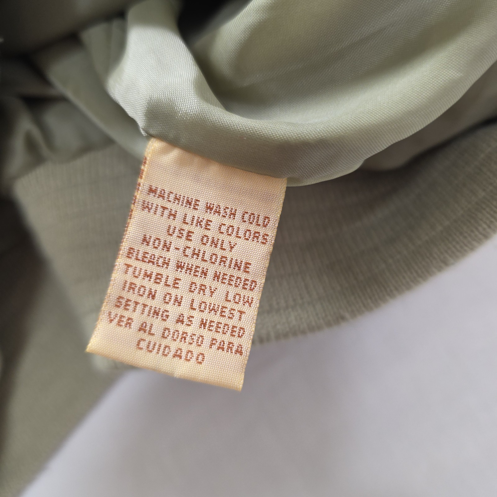 Vtg 90s Woodsman ATA All Terrain Apparel Bomber Jacket Mens Medium Khaki Oman