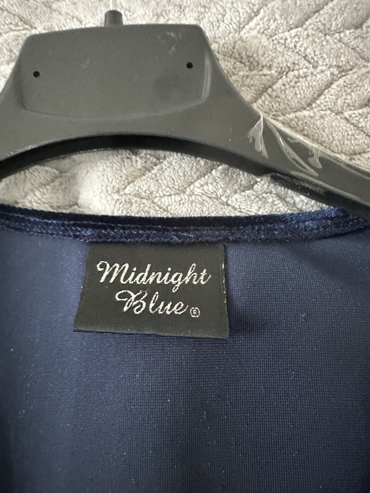 VELVET LONG LIGHTWEIGHT UNLINED COAT SIZE 14 Slim