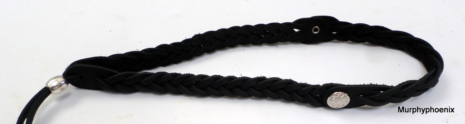 Leather Braided Hat Band Large 23 ½” to 25 ½” Made in USA Choose color