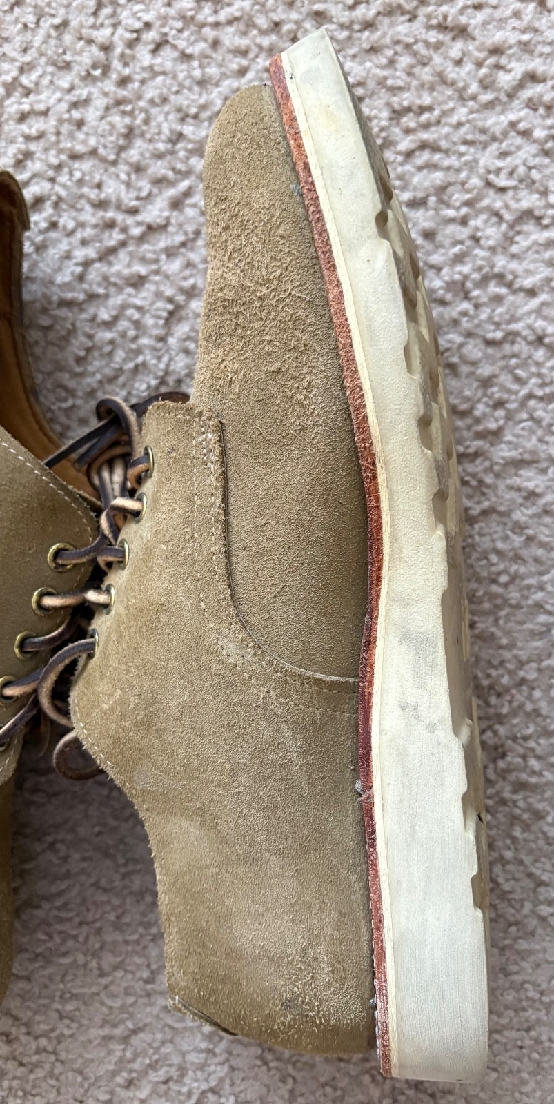 Mark Albert Roughout Derby Goodyear Welted Leather Boots Vibram 9.5 D Huckberry