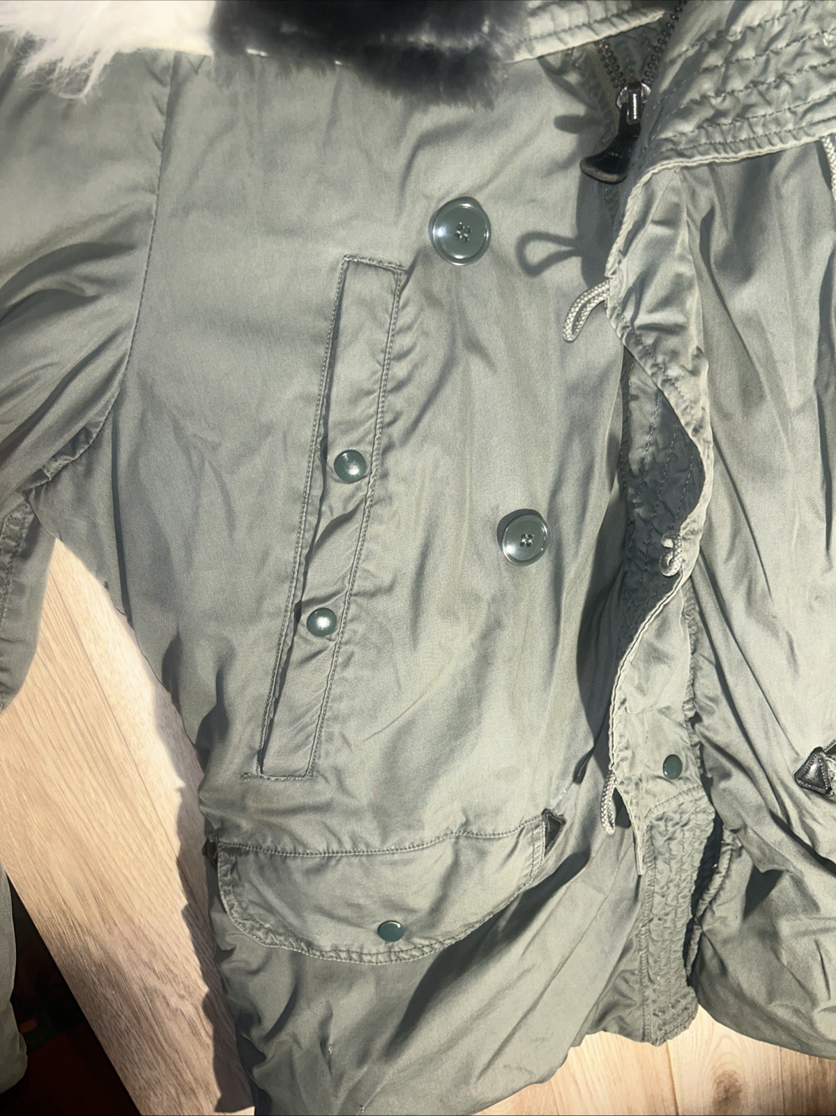 US Military Vintage Extreme Cold Weather Parka Size Small Type N-3B