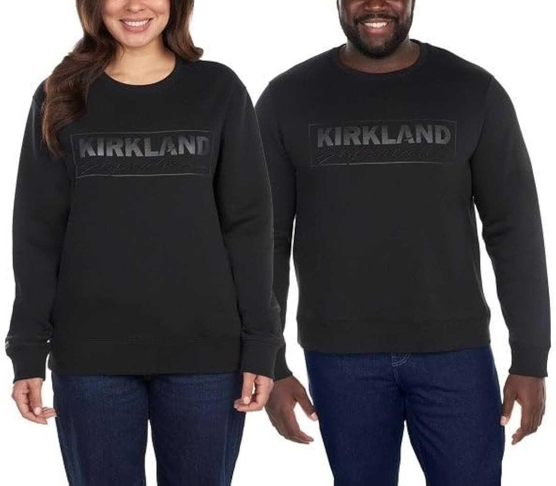 Kirkland Signature Unisex Logo Crewneck | Mens L, Womens XL