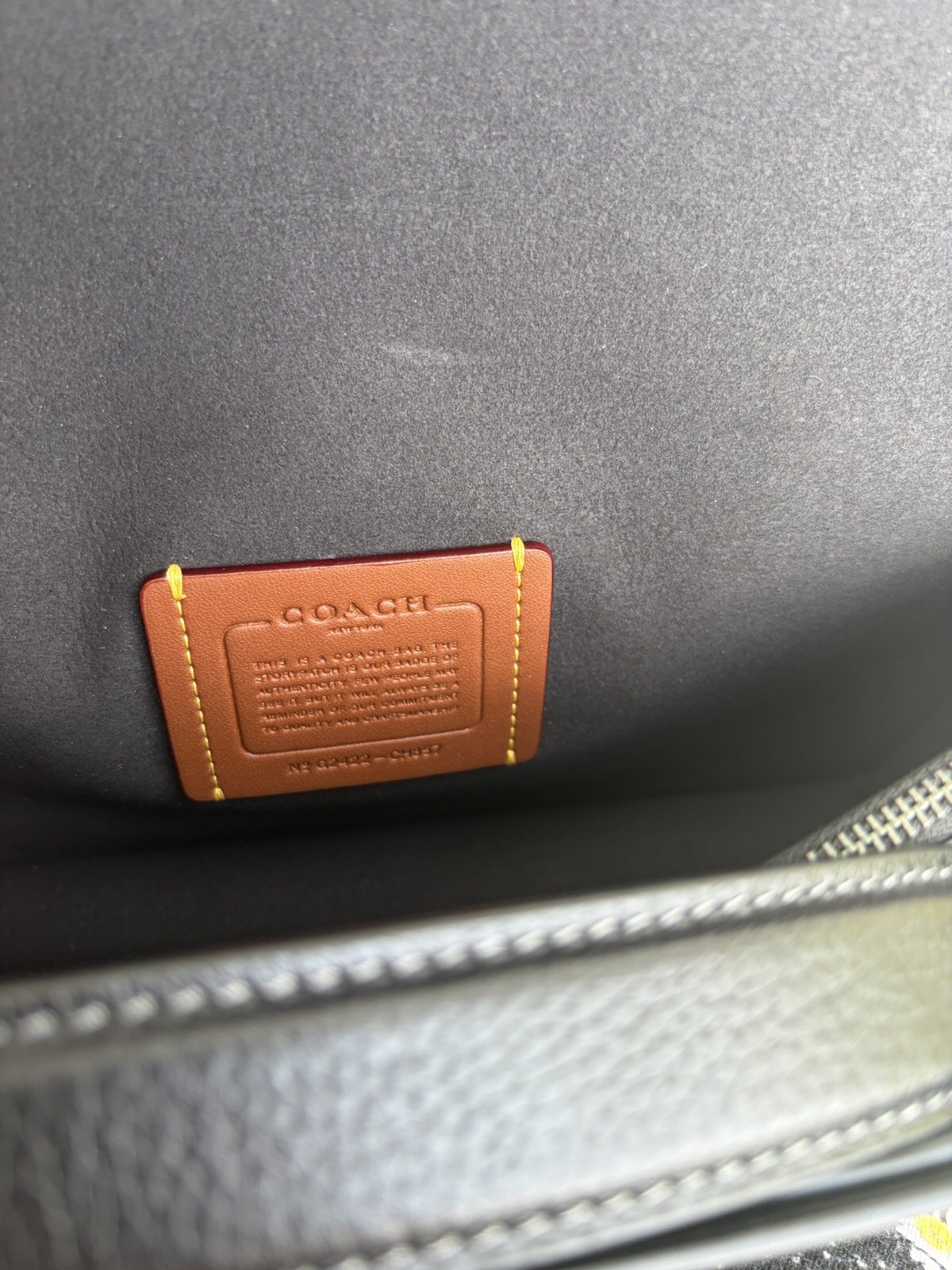 Coach Tabby 26 Black With Pewter And Link Chain Strap In Brass And Pewter