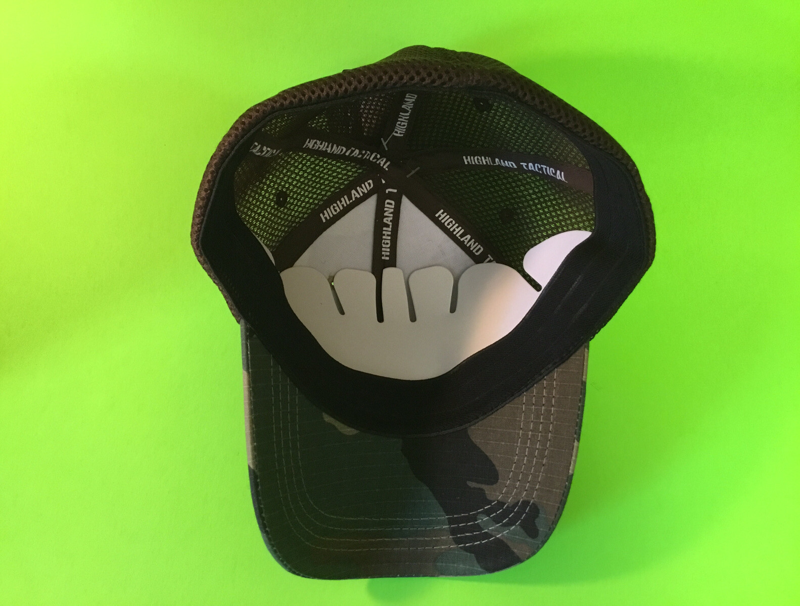 HIGHLAND TACTICAL Men’s Snapback Hat Mesh Back ONE SIZE Camo NEW