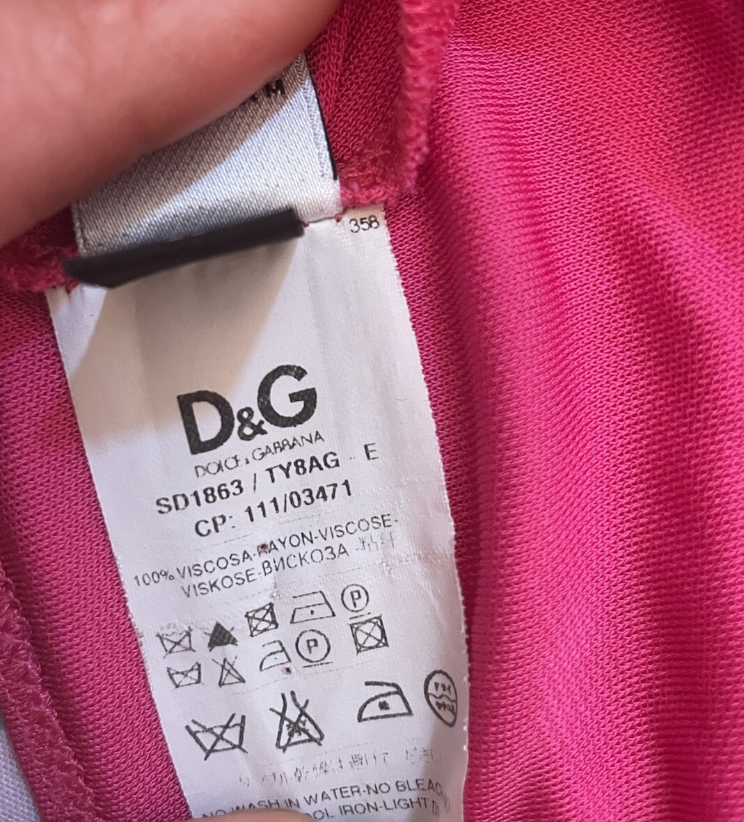 Dolce Gabbana Dress Special edition shocking pink dress size 42